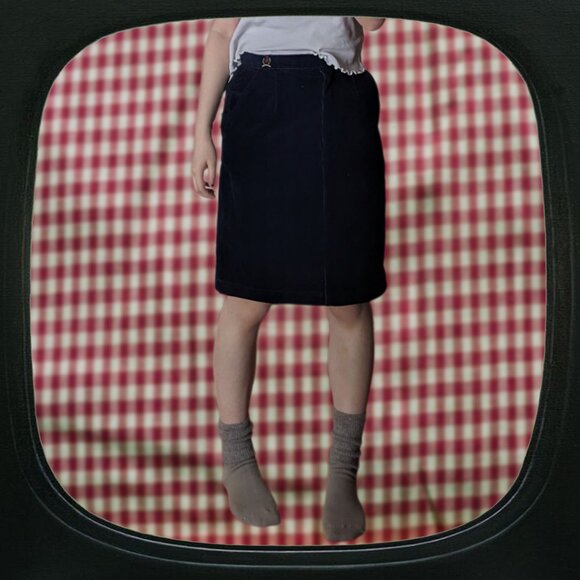 tommy hilfiger navy corduroy skirt - Picture 2 of 5